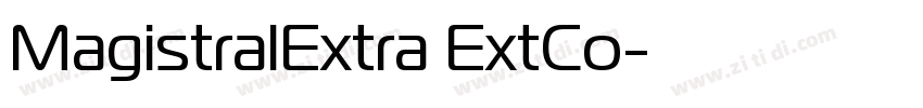MagistralExtra ExtCo字体转换